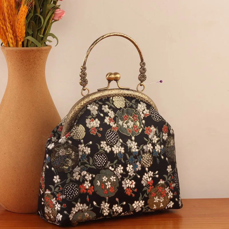 Dark Academia Metal Shell Bag - Palace Fringe