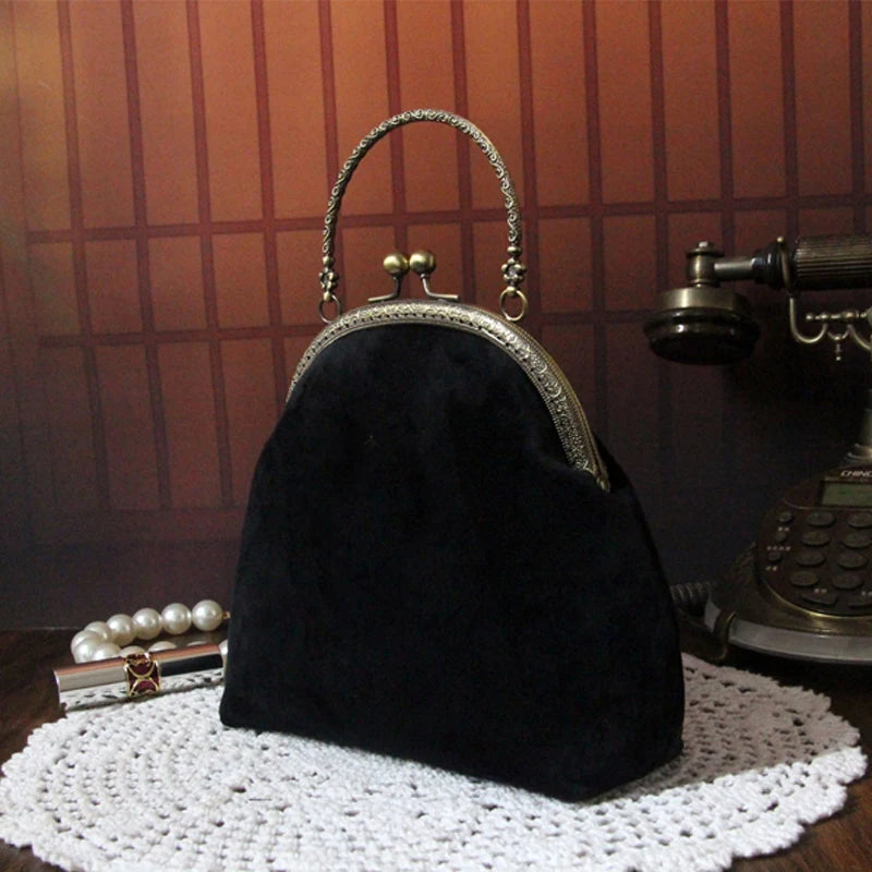 Dark Academia Metal Shell Bag - Palace Fringe