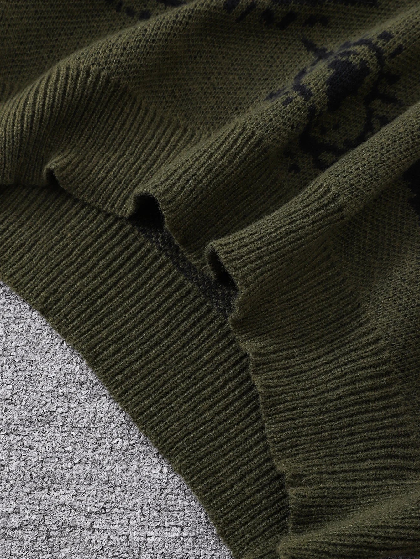 Dark Academia Abstract Eye Sweater - Round Neck