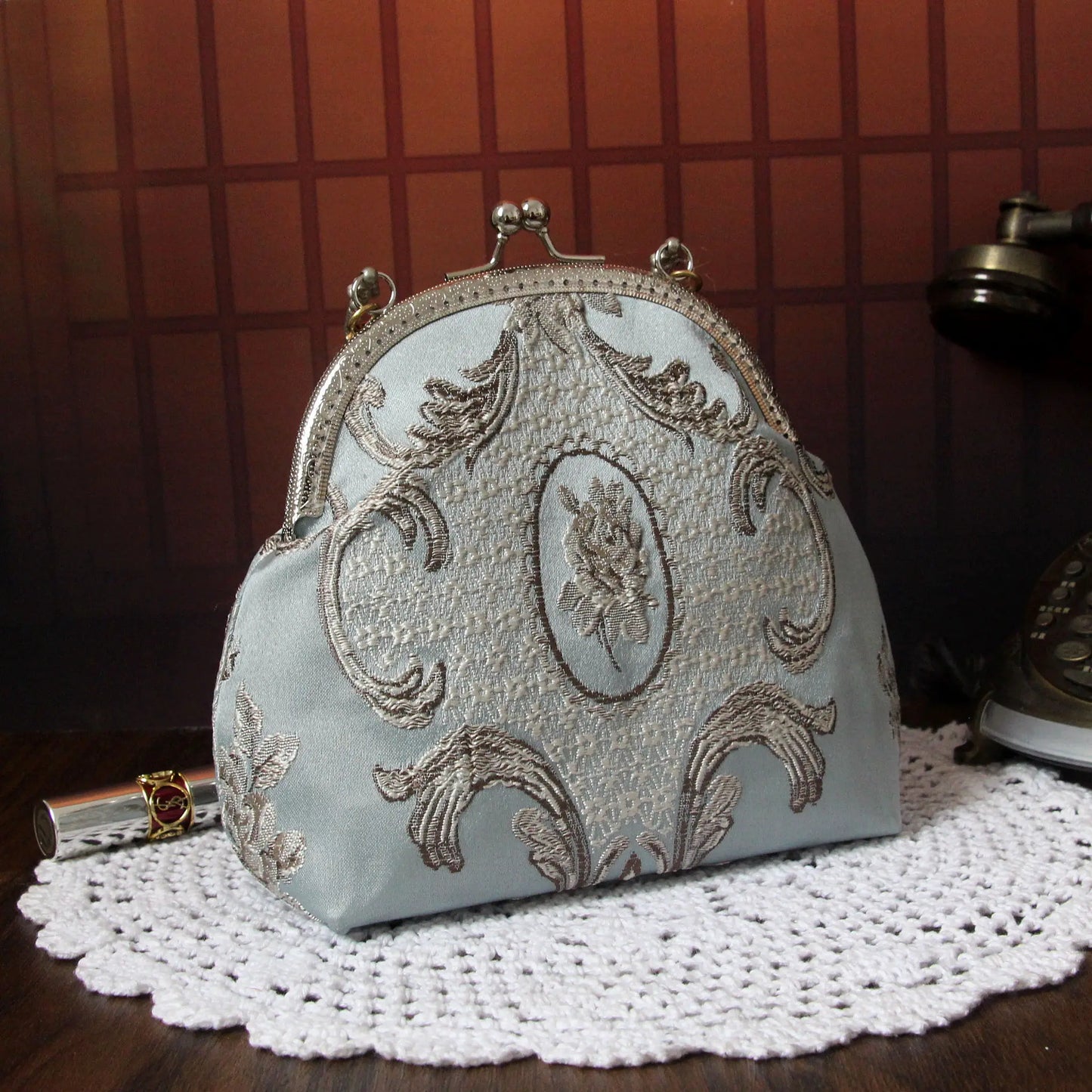 Dark Academia Metal Shell Bag - Palace Fringe