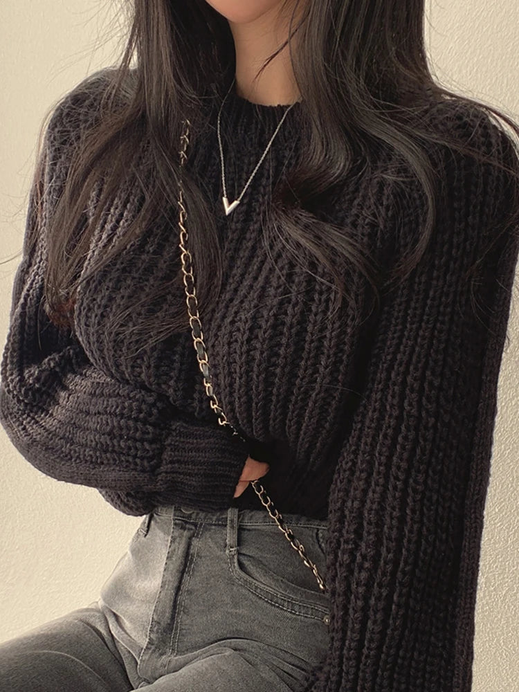 Dark Academia Vintage Sweater - Soft Warm