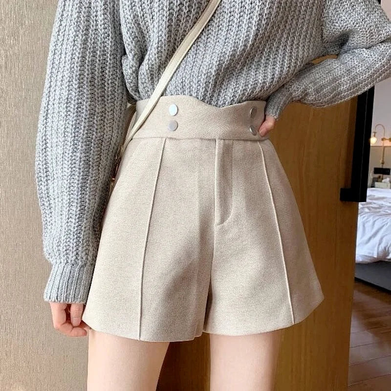Dark Academia Preppy Autumn Shorts - Soft Retro