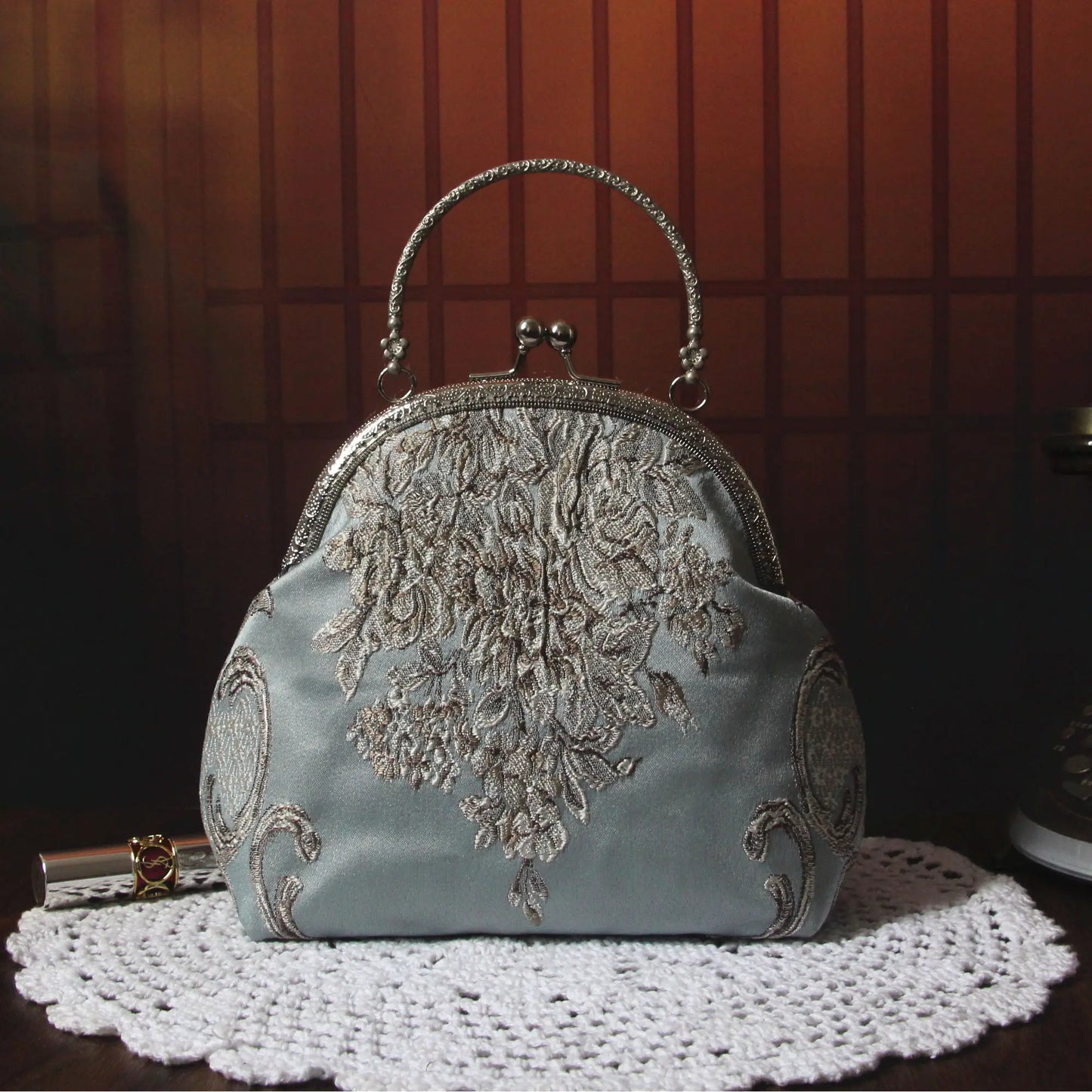 Dark Academia Metal Shell Bag - Palace Fringe