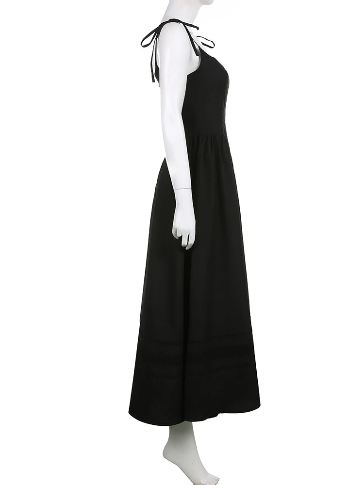 Dark Academia Gothic Corset Dress - Lace Maxi