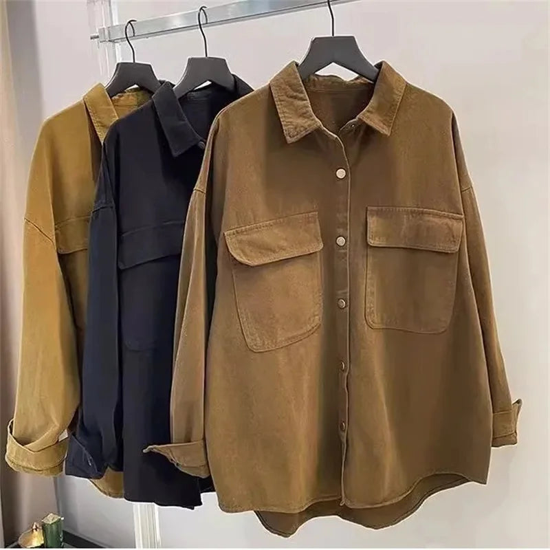 Dark Academia Coffee Shirt - Loose Long Sleeve
