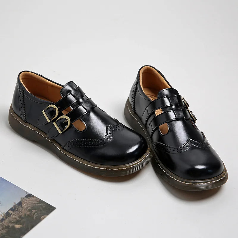 Dark Academia Oxford Loafers - British Leather