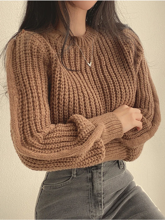 Dark Academia Vintage Sweater - Soft Warm
