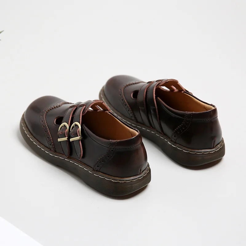 Dark Academia Oxford Loafers - British Leather