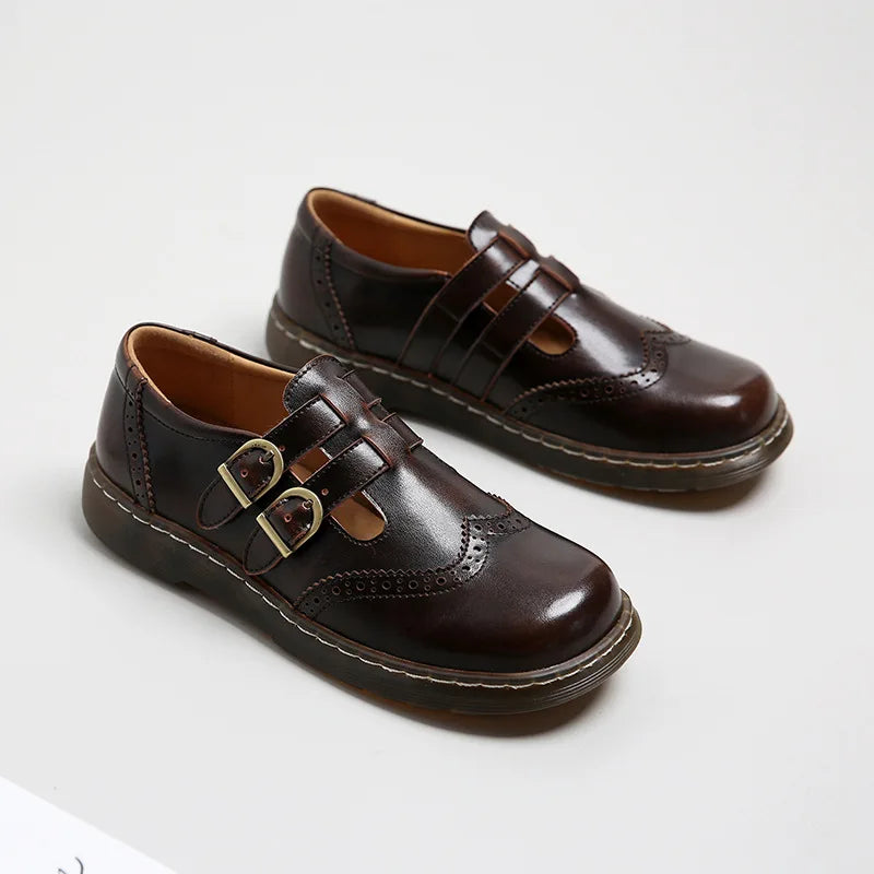 Dark Academia Oxford Loafers - British Leather