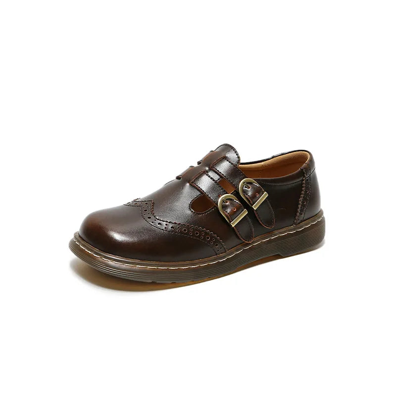 Dark Academia Oxford Loafers - British Leather