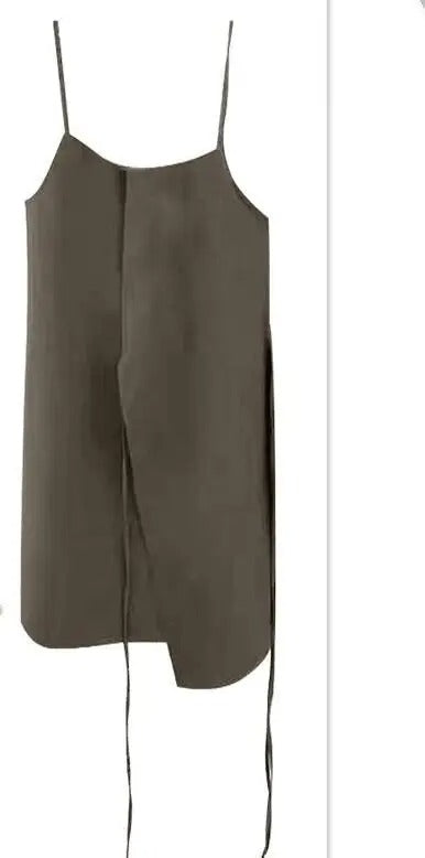 Dark Academia Two-Piece Chic Outfit - Button Shirt Dress